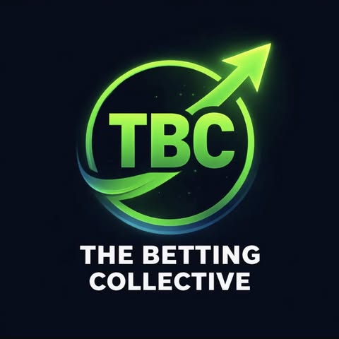 TBC logo: green circular swoosh with an upward arrow and the text 'THE BETTING COLLECTIVE'